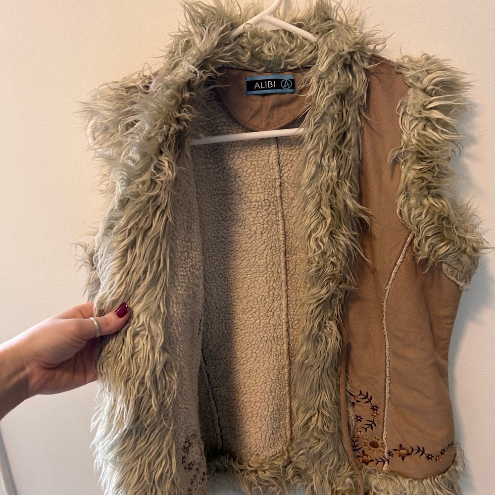Cozy Sherpa Patterned Vest